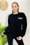 156404 B Yaka Sardonlu Sweatshirt